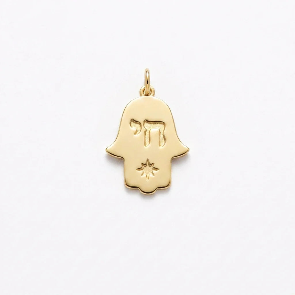 Hamsa Chai Charm by Shukstack