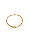 Double heart bracelet