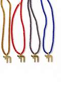 Pave Beaded Chai Necklace