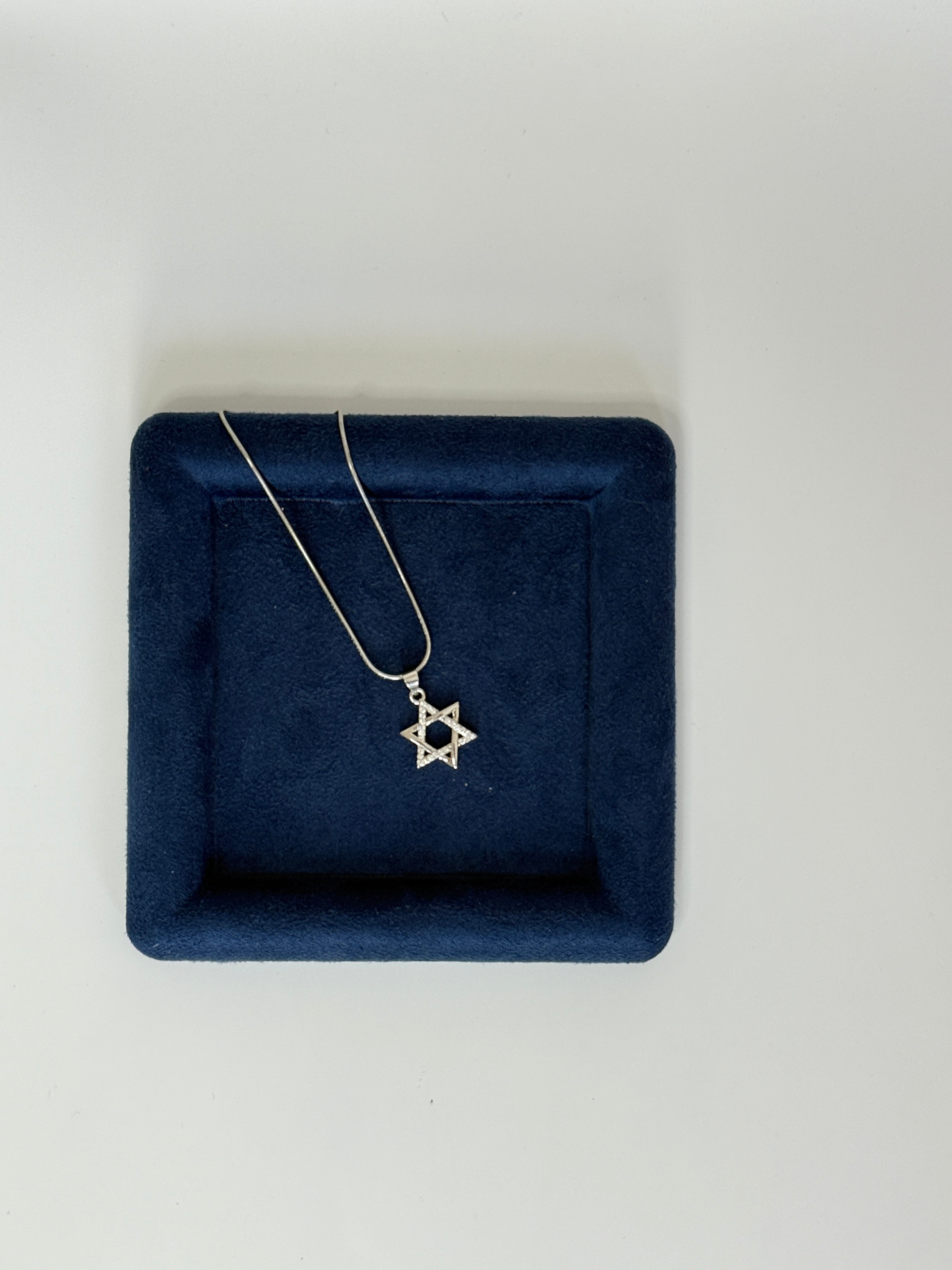 Silver Star Of David necklace