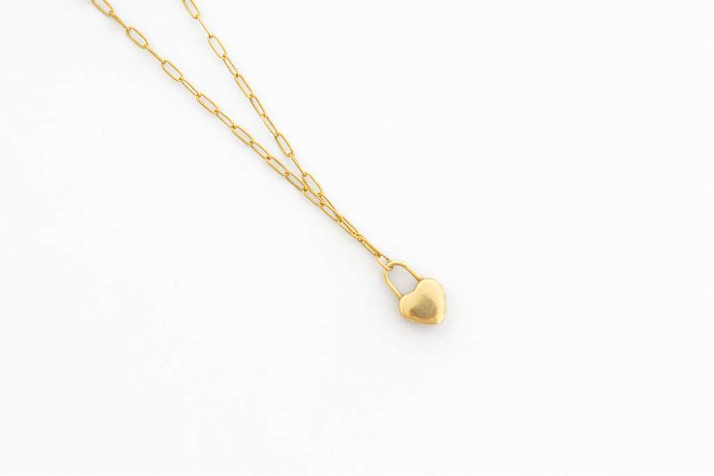 Heart locket necklace