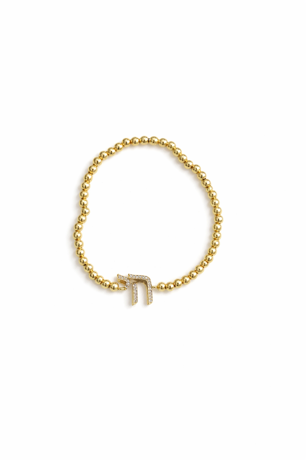 Pave Chai beaded bracelet