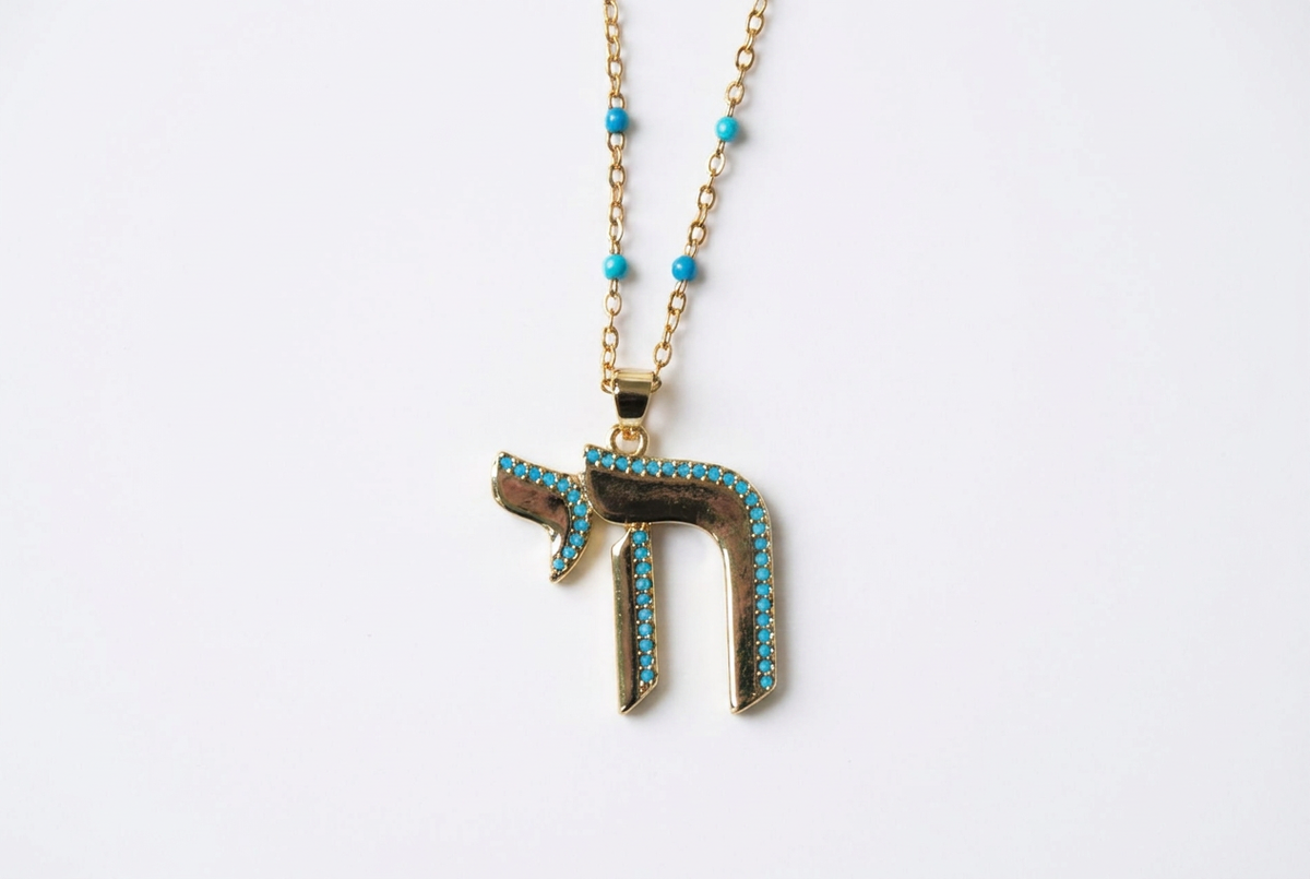 Turquoise Chai Necklace by Shukstack