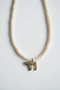 Pearl chai necklace