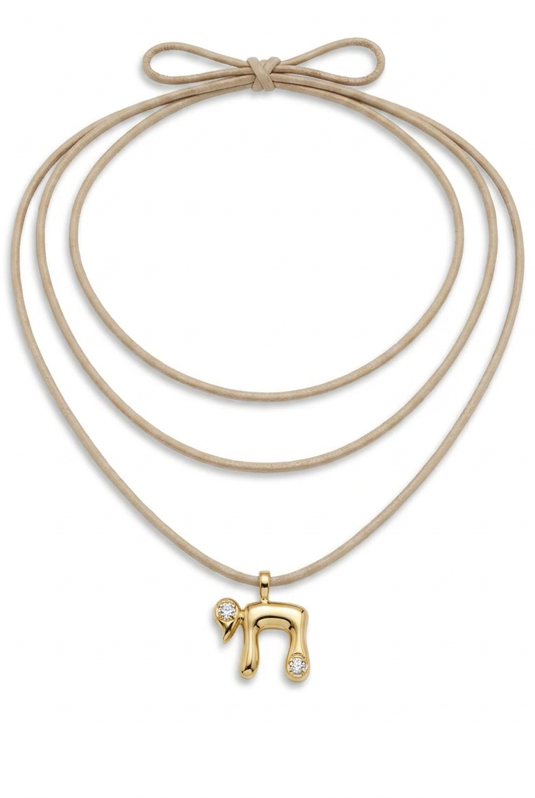 Diamond Point Chai Wrap Necklace
