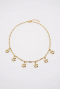 Two Tone Magen David Charm Necklace