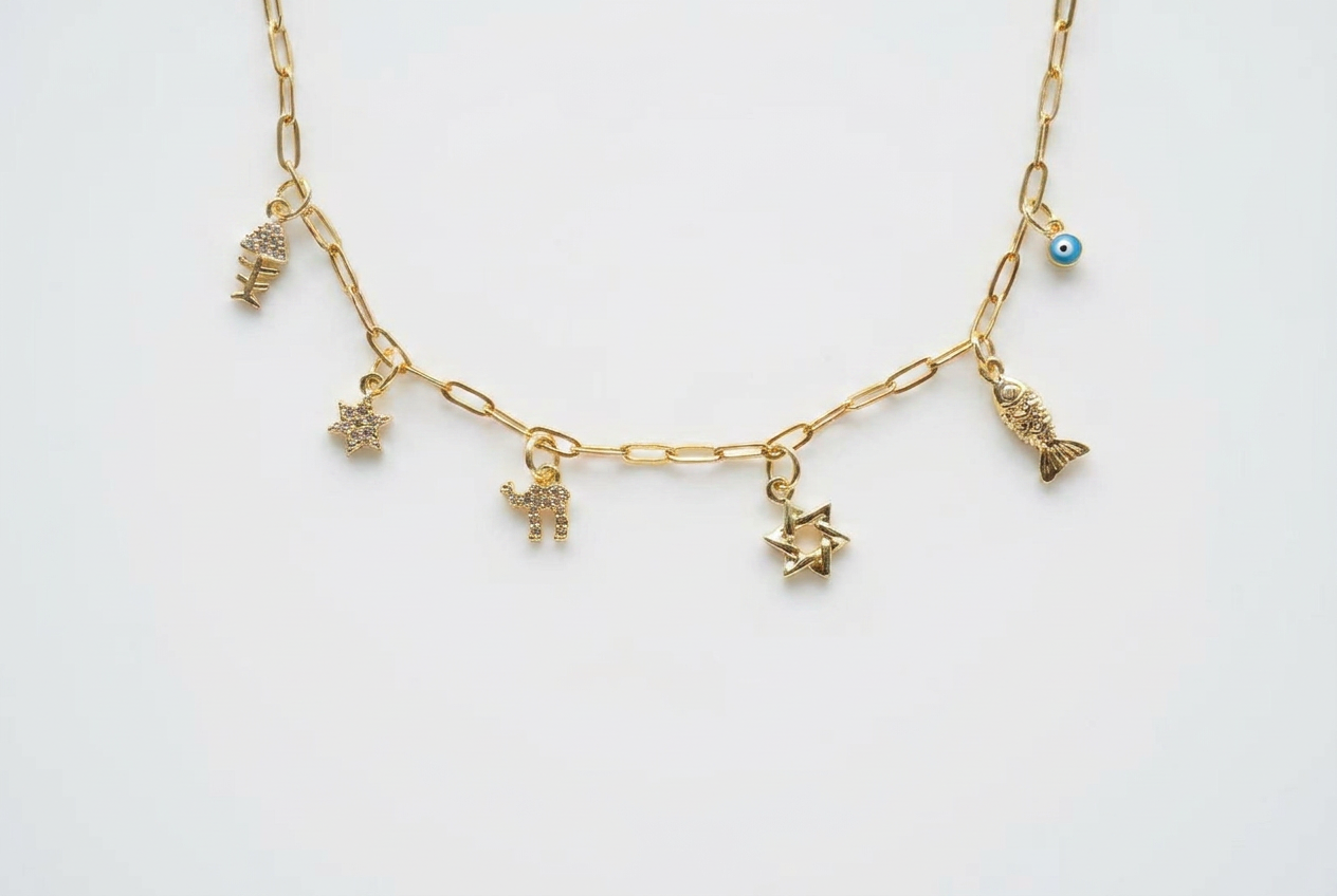 Jewish Charm necklace