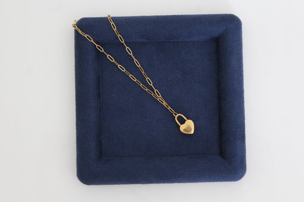 Heart locket necklace