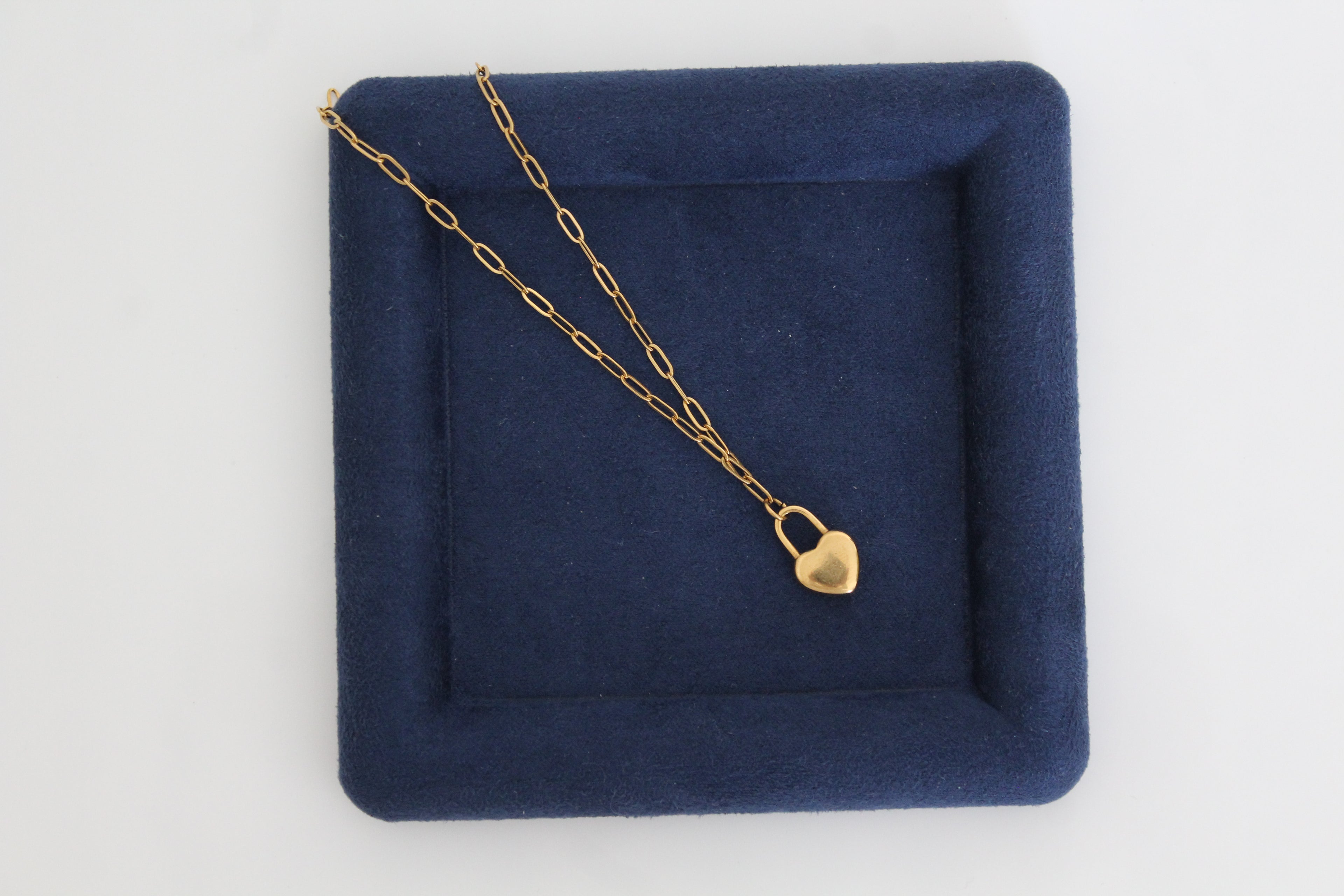 Heart locket necklace