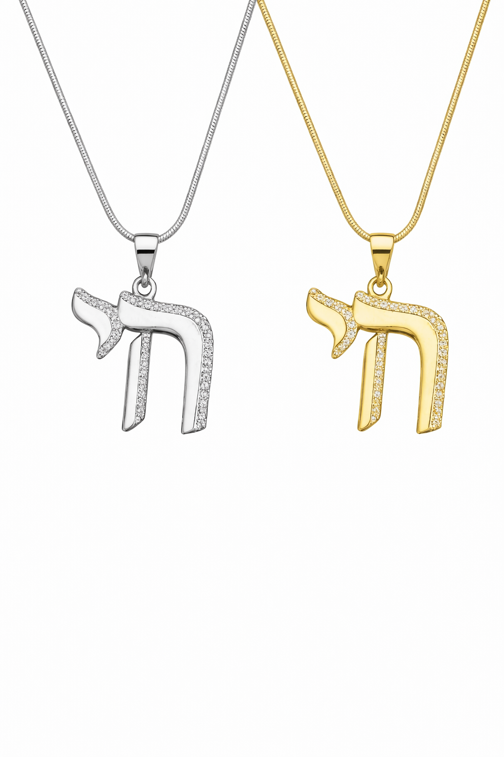 The Signature Pavé Chai Necklace