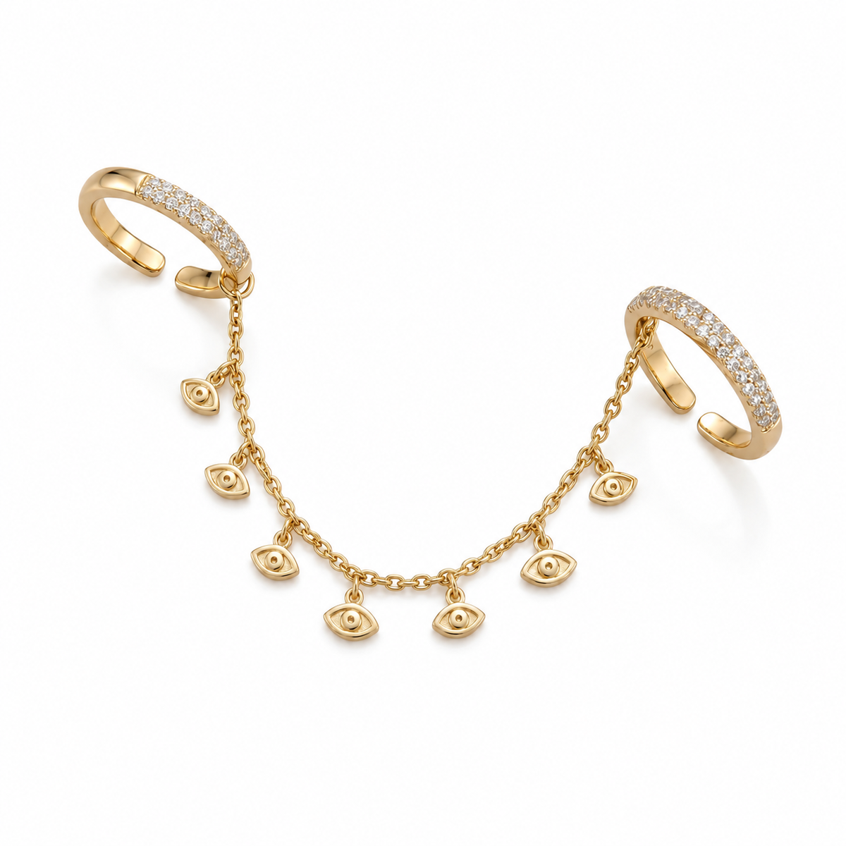 Evil Eye Double Ring