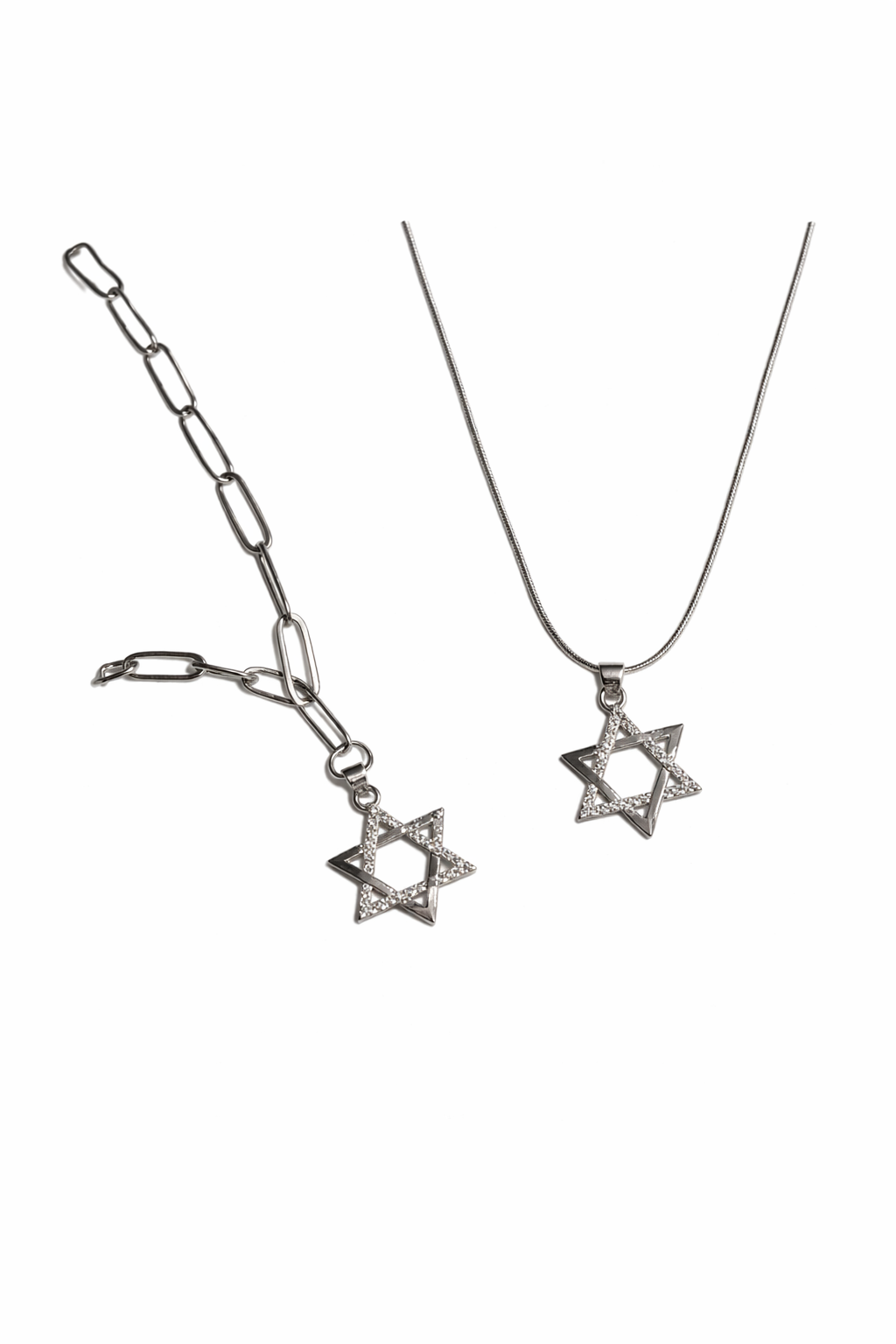 Silver Star Of David necklace