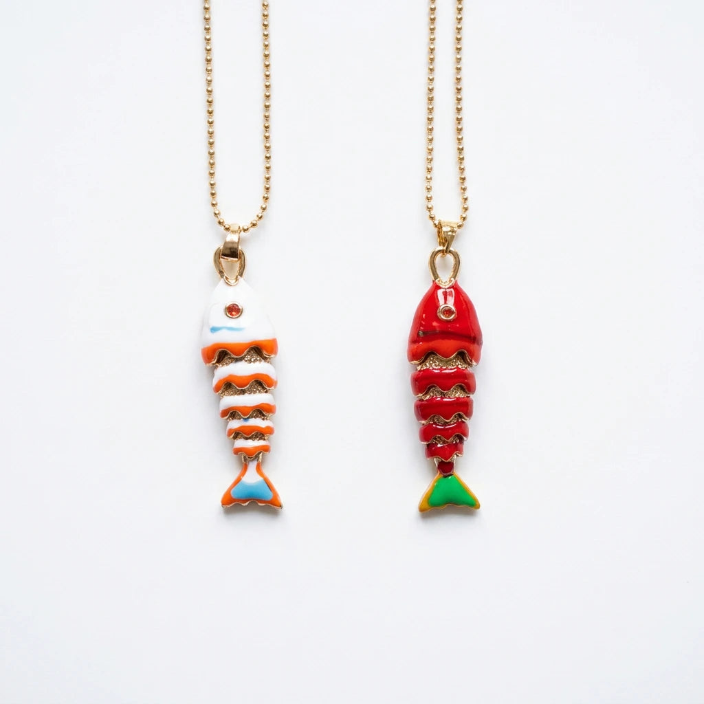 Colorful Fish Necklace by Shukstack