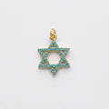 Mint Magen David Charm