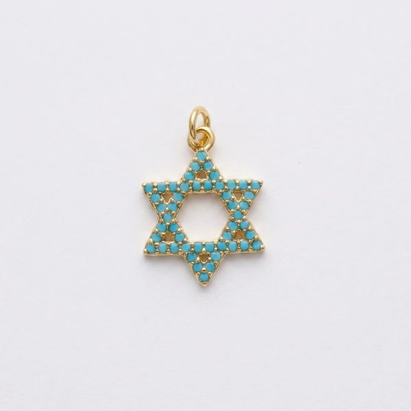 Mint Magen David Charm by Shukstack