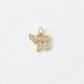 Extra Mini Crystal Chai Charm