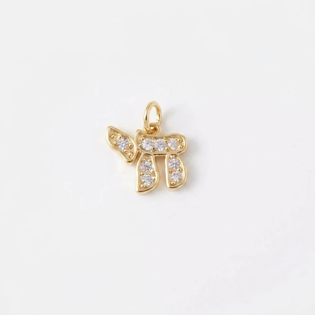 Extra Mini Crystal Chai Charm