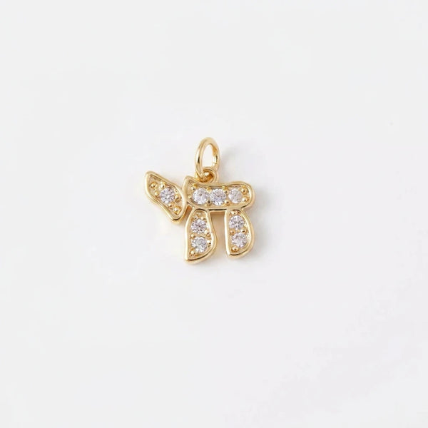 Extra Mini Crystal Chai Charm by Shukstack