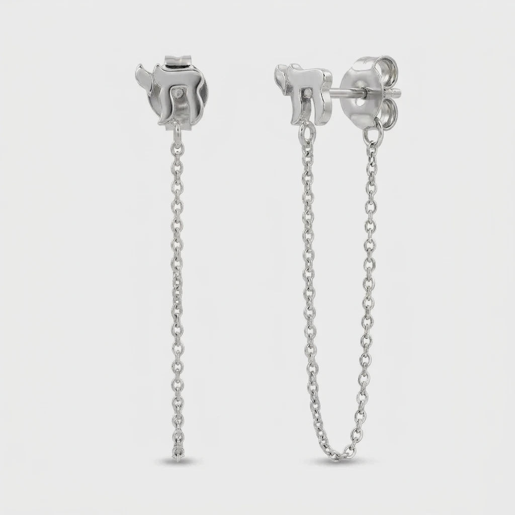 Chai Chain Drop Earrings