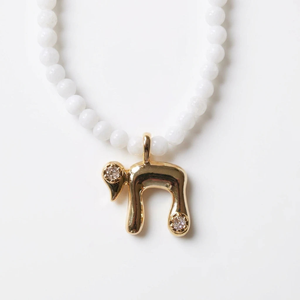 Diamond Point Chai Necklace