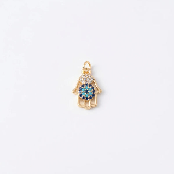 Super Mini Hamsa Evil Eye Charm by Shukstack