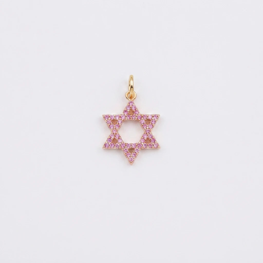 Blush Magen David Charm