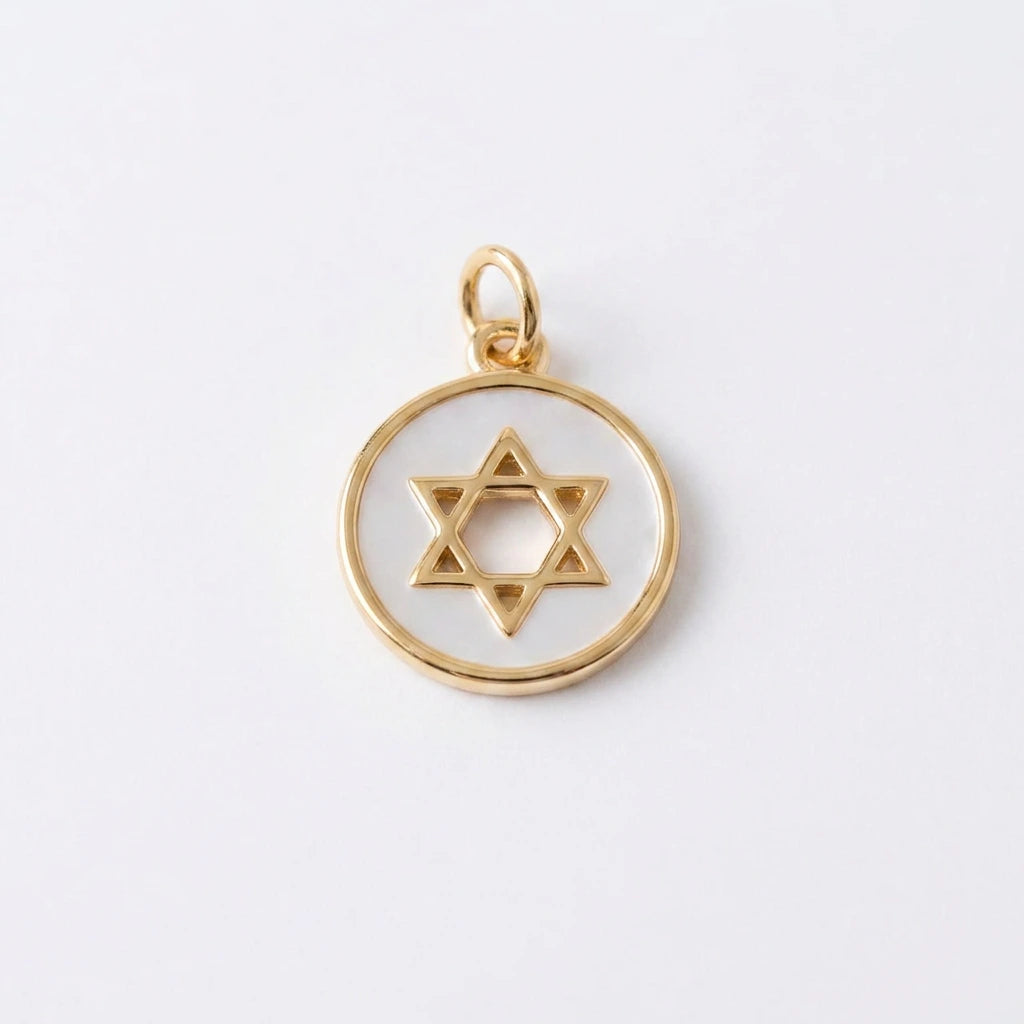 Pearl Magen David Charm