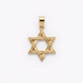 Large Textured Magen David Charm
