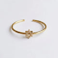 Pavé Magen David Cuff Bracelet